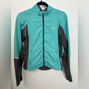 The North Face Women's Aqua and Charcoal Lightweight Jacket